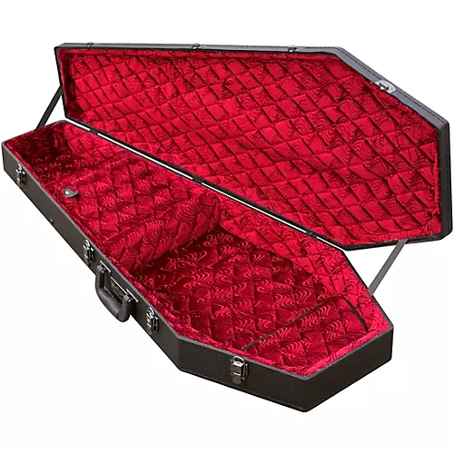 Coffin Case G-185R Universal Guitar Case Black Red