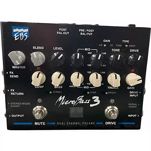 Used EBS MicroBass III Bass Preamp