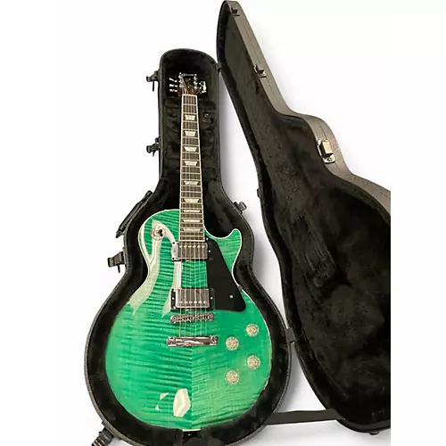 Used Gibson Les Paul Modern Green Solid Body Electric Guitar Green