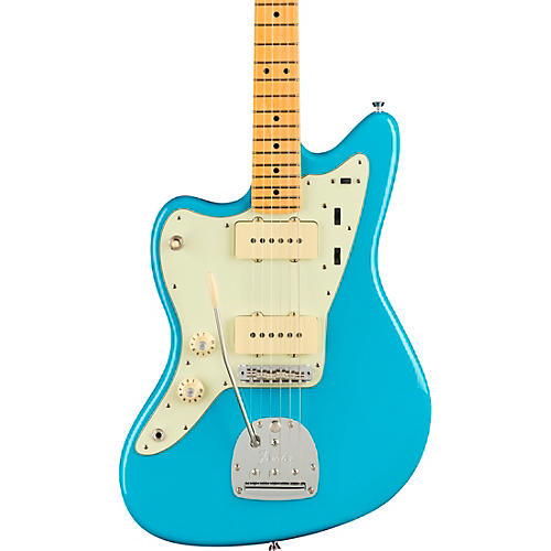 Fender American Professional II Jazzmaster Maple Fingerboard Left-Handed Electric Guitar Miami Blue