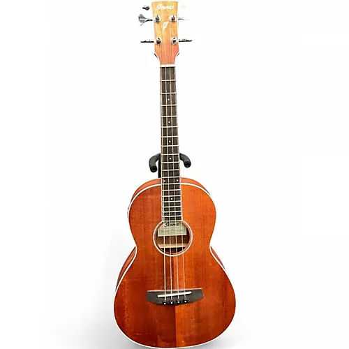 Used Ibanez PNB14E Natural Acoustic Bass Guitar Natural