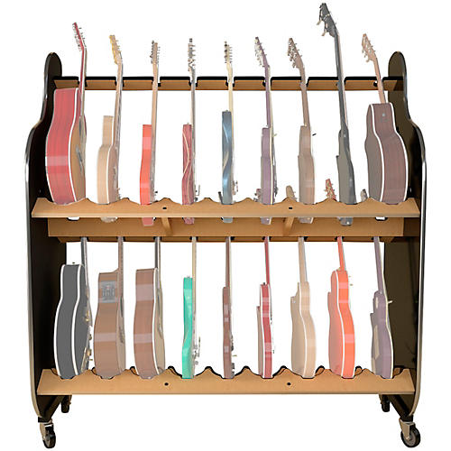 A&S Crafted Products The Session-Pro Double-Stack Mobile Guitar Rack