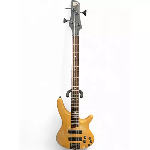 Used Ibanez sr600 Natural Electric Bass Guitar Natural