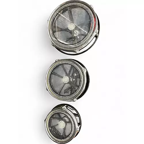 Used Remo Multiple Rototom Silver Roto Toms Silver 140