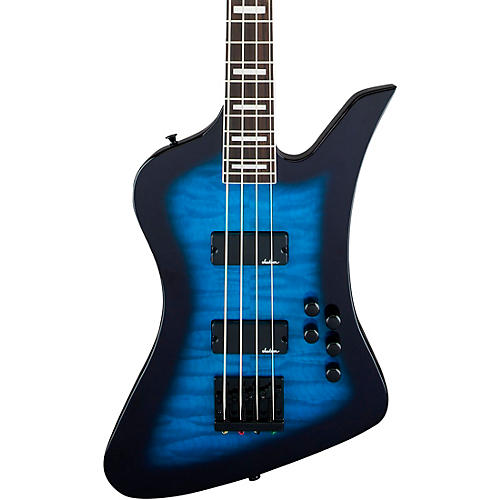 Jackson JS Series Kelly Bird JS3Q Bass Transparent Blue Burst