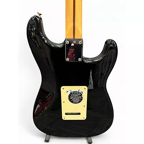 Used Fender Standard Stratocaster Left Handed BLACK Electric Guitar BLACK