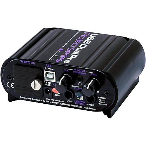 Art USB Dual Pre 2-Channel Audio Interface/Preamplifier