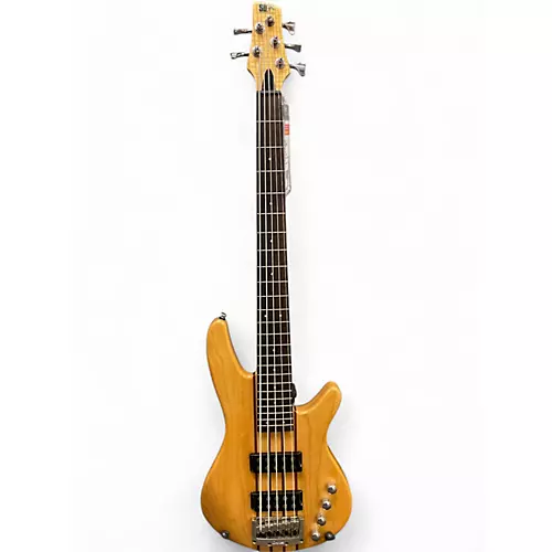 Used Ibanez SRX705 5 String Natural Electric Bass Guitar Natural