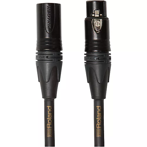 Roland Gold Series XLR Microphone Cable 50 ft. Black