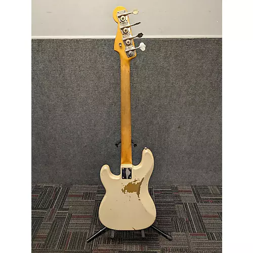 Vintage 1962 Fender Precision Bass Olympic Whte Electric Bass Guitar Olympic Whte