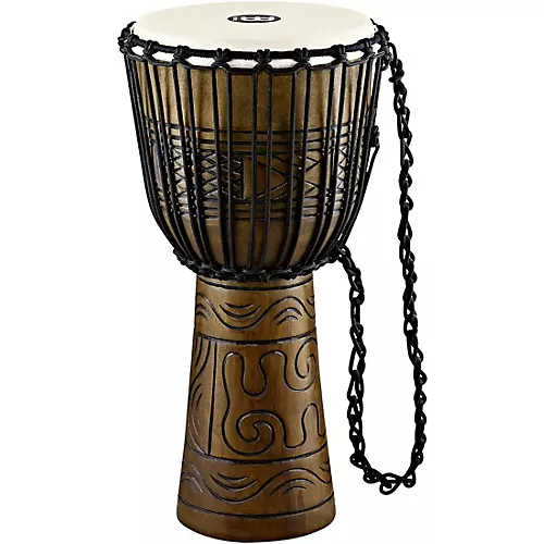MEINL Artifact Series Hand-Carved Djembe 13 in. Brown
