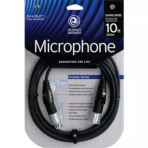 D'Addario Swivel Mic Cable XLR (Male) XLR (Female) 25 ft.