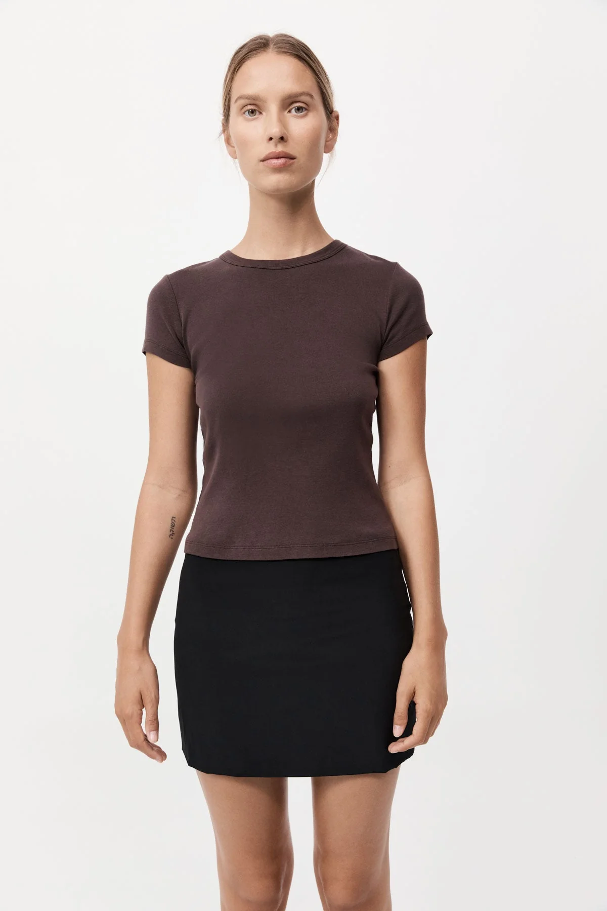 Organic Cotton Baby Tee - Raisin