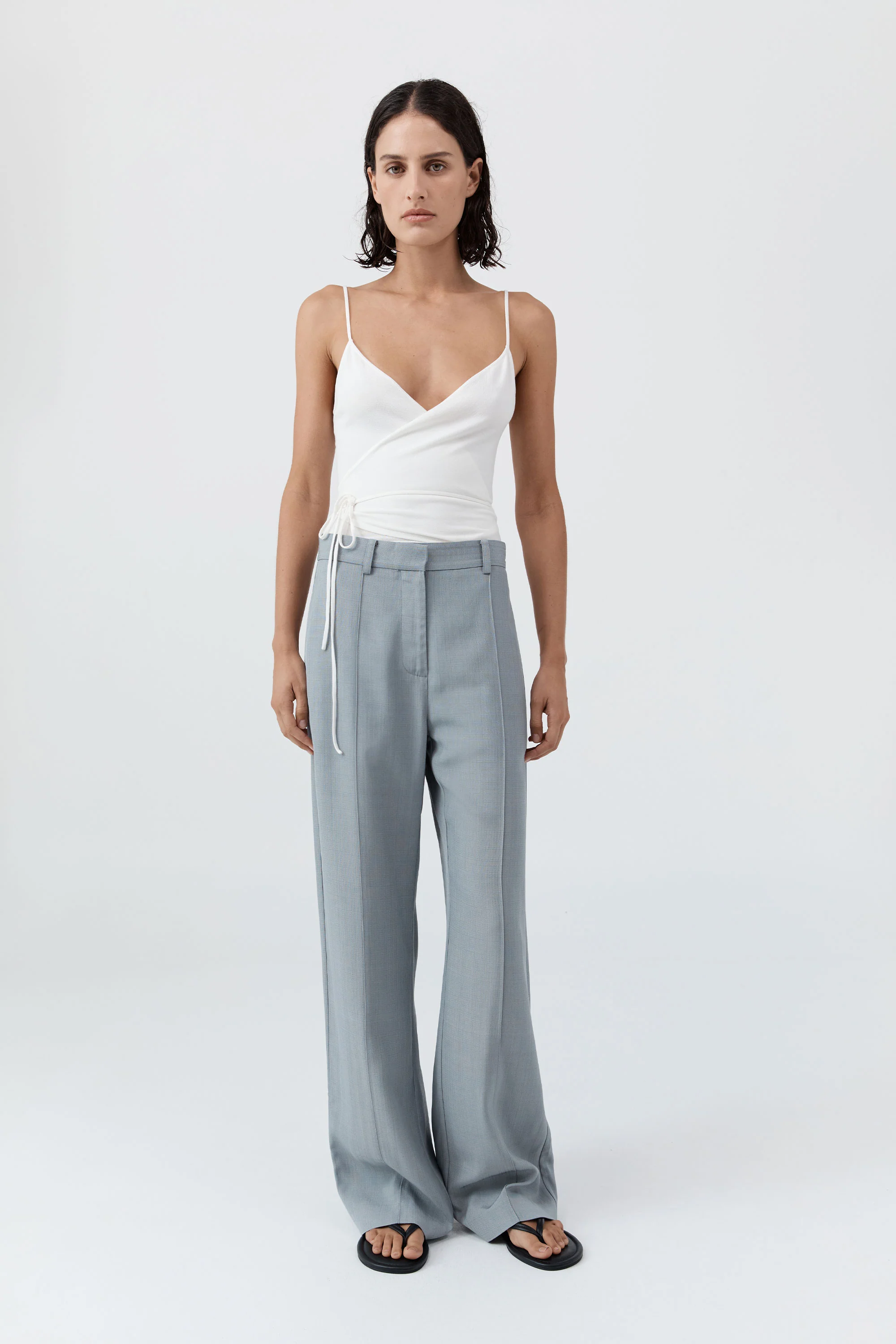 Ballerina Wrap Knit Top - Off White