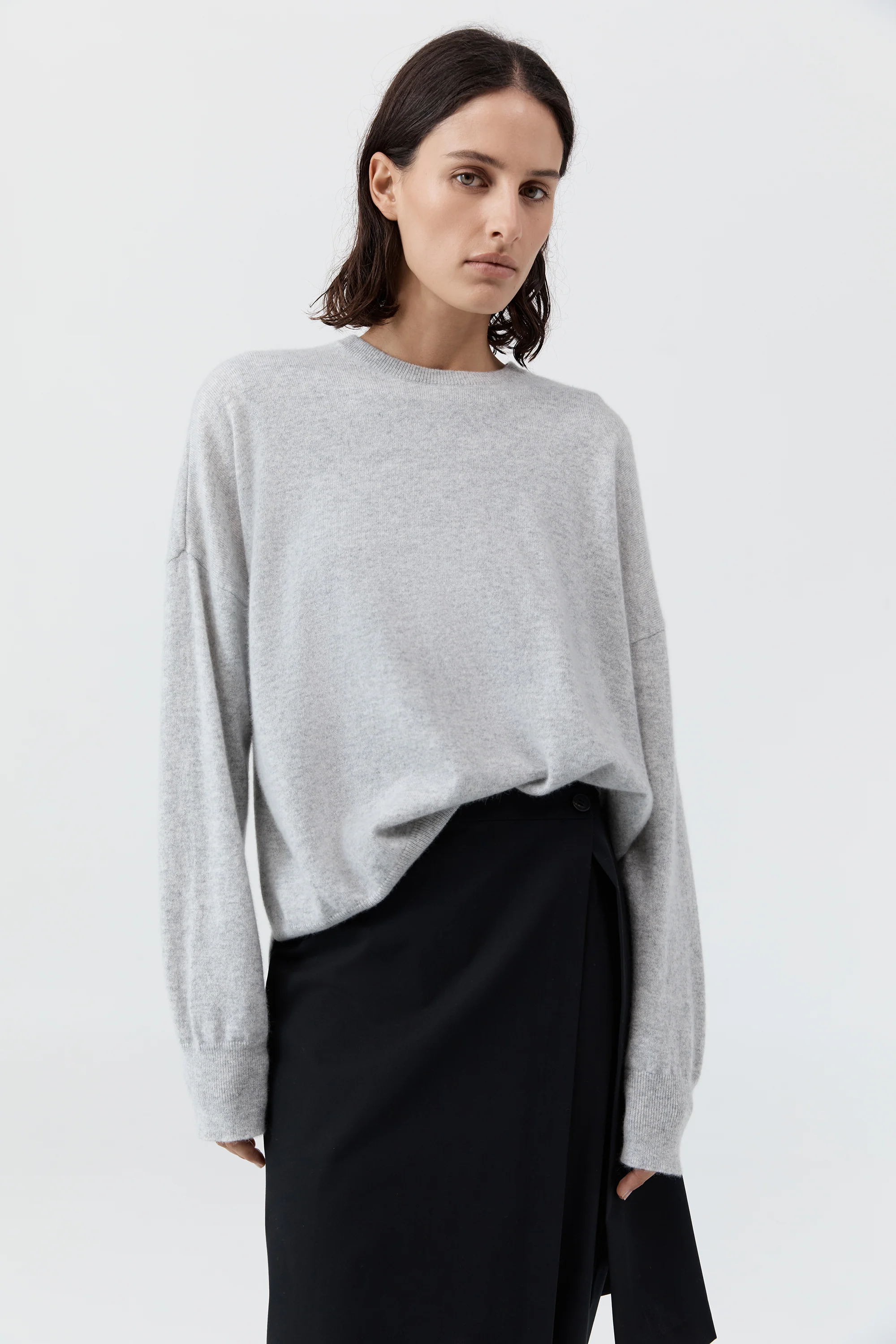 Cashmere Sweater - Grey Marle