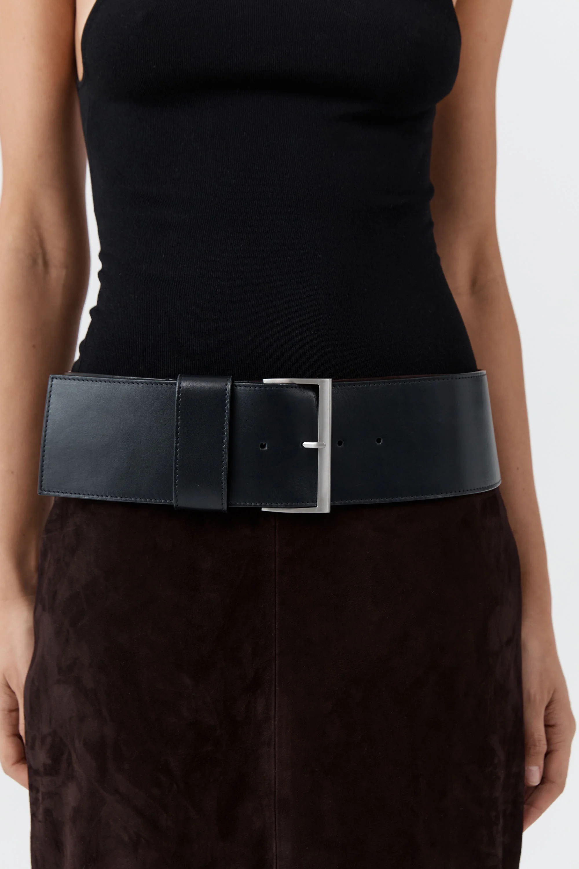 Wide Classic Belt - Black