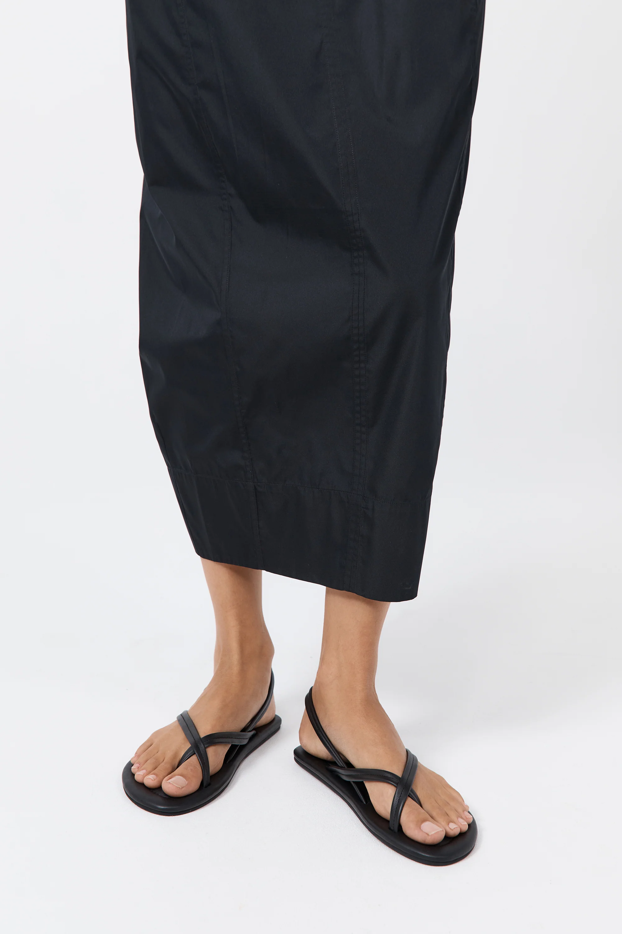 Cross Detail Sandal - Black