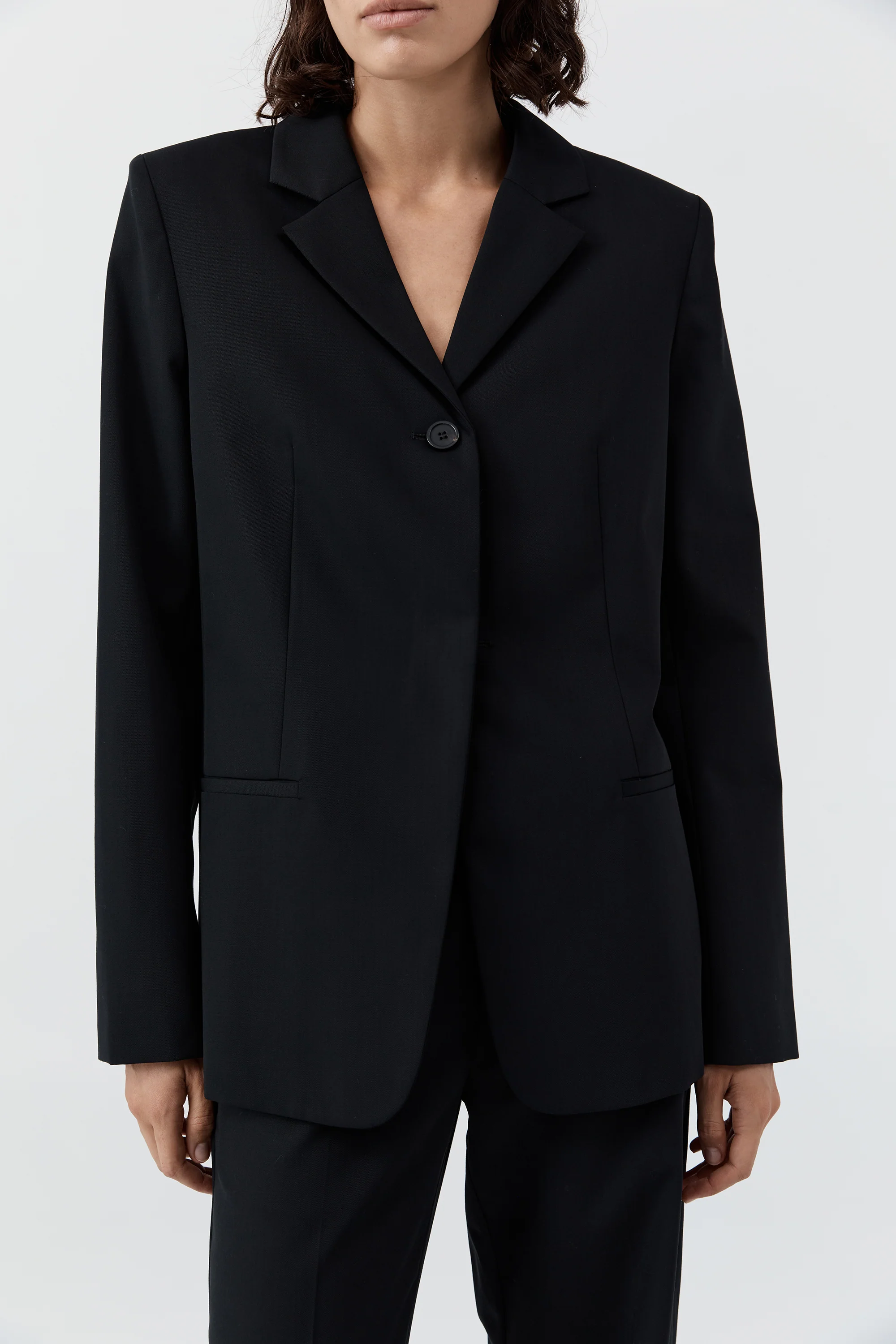 90s Wool Blazer - Black