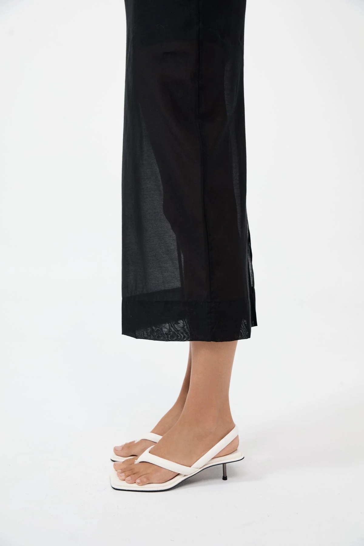 Sling Back Thong Heel - Tofu