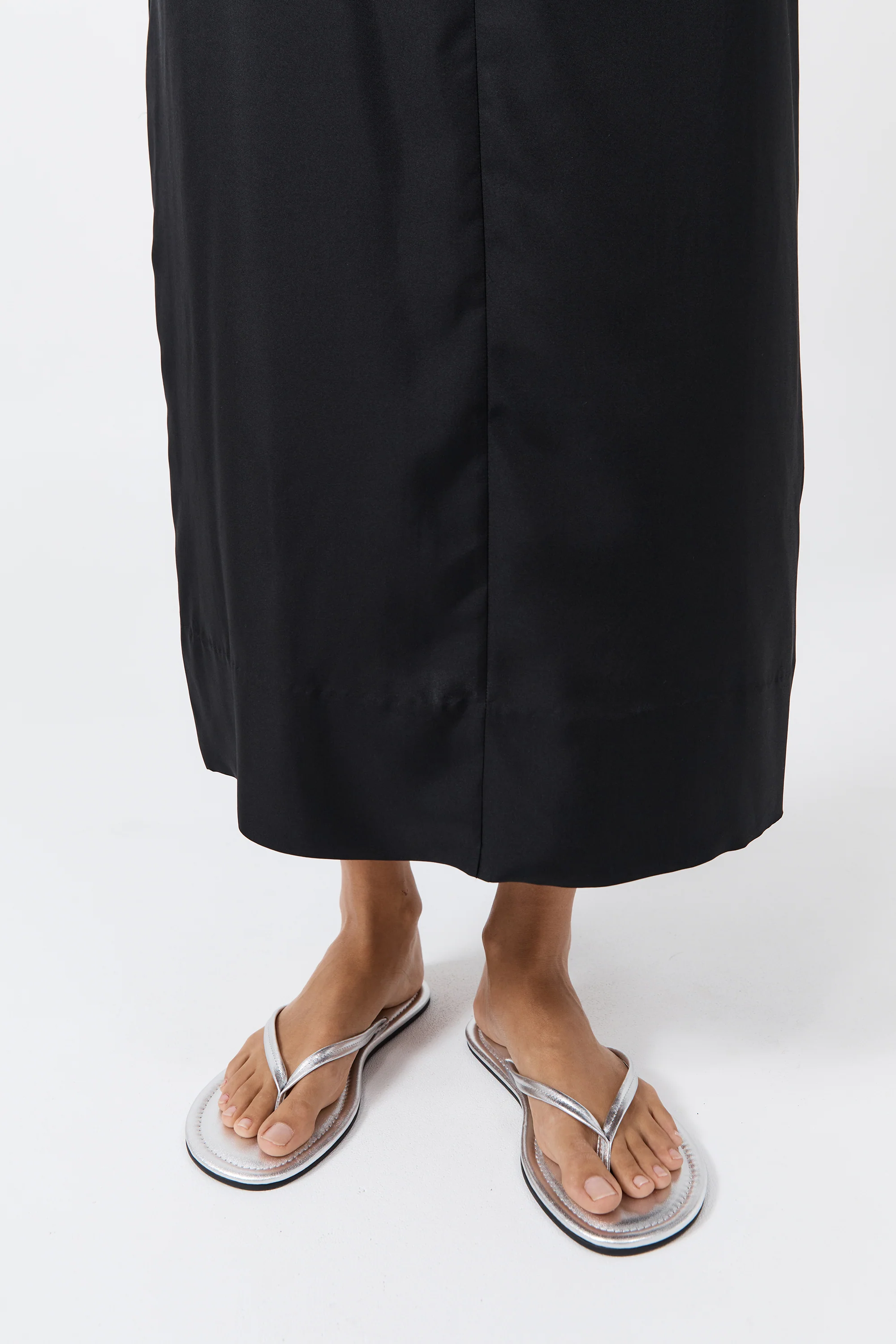 Thong Detail Slide - Silver