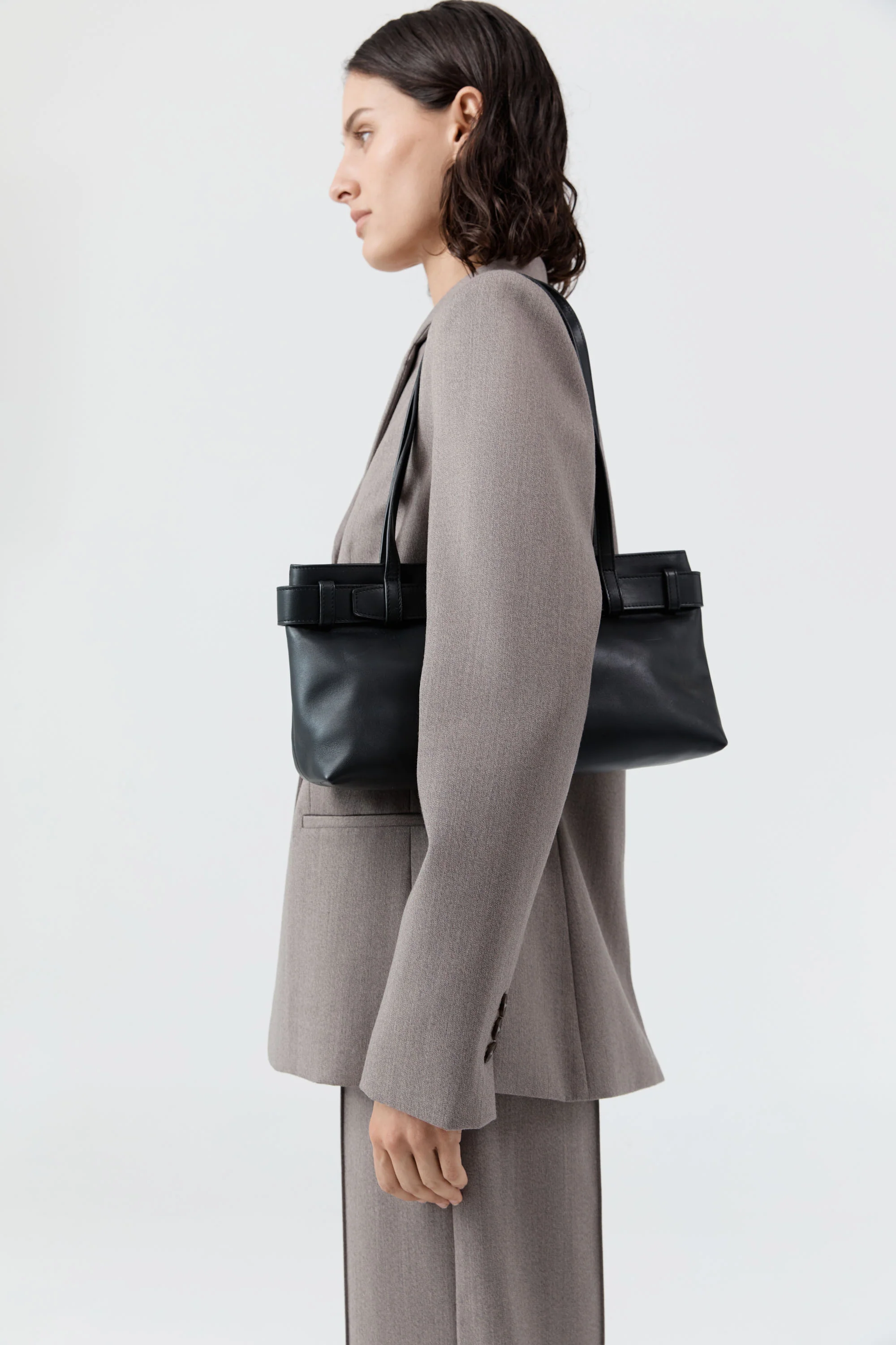 Belt Detail Baguette - Black