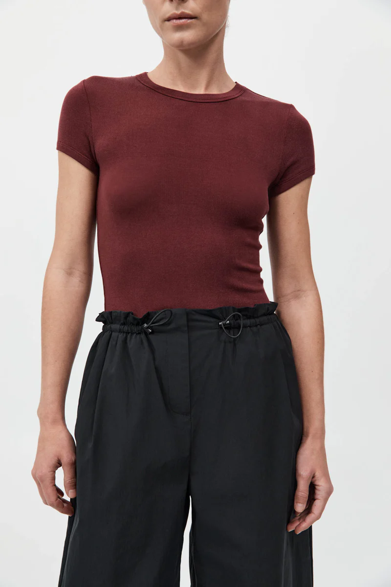 Jersey Baby Tee - Currant