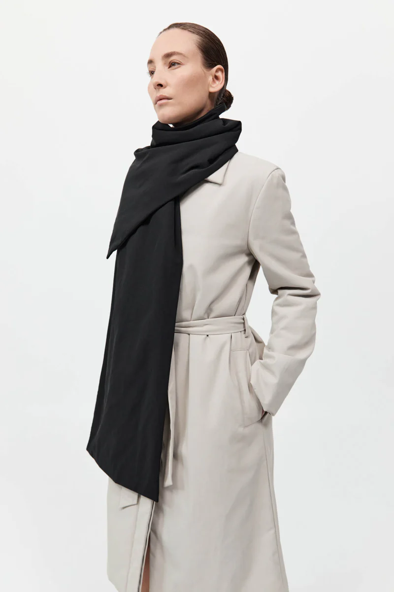 Padded Scarf - Black