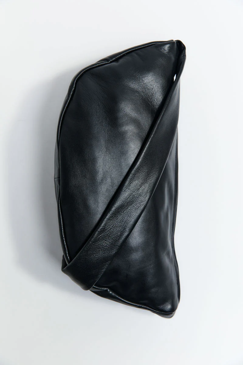 Soft Crescent Bag - Black