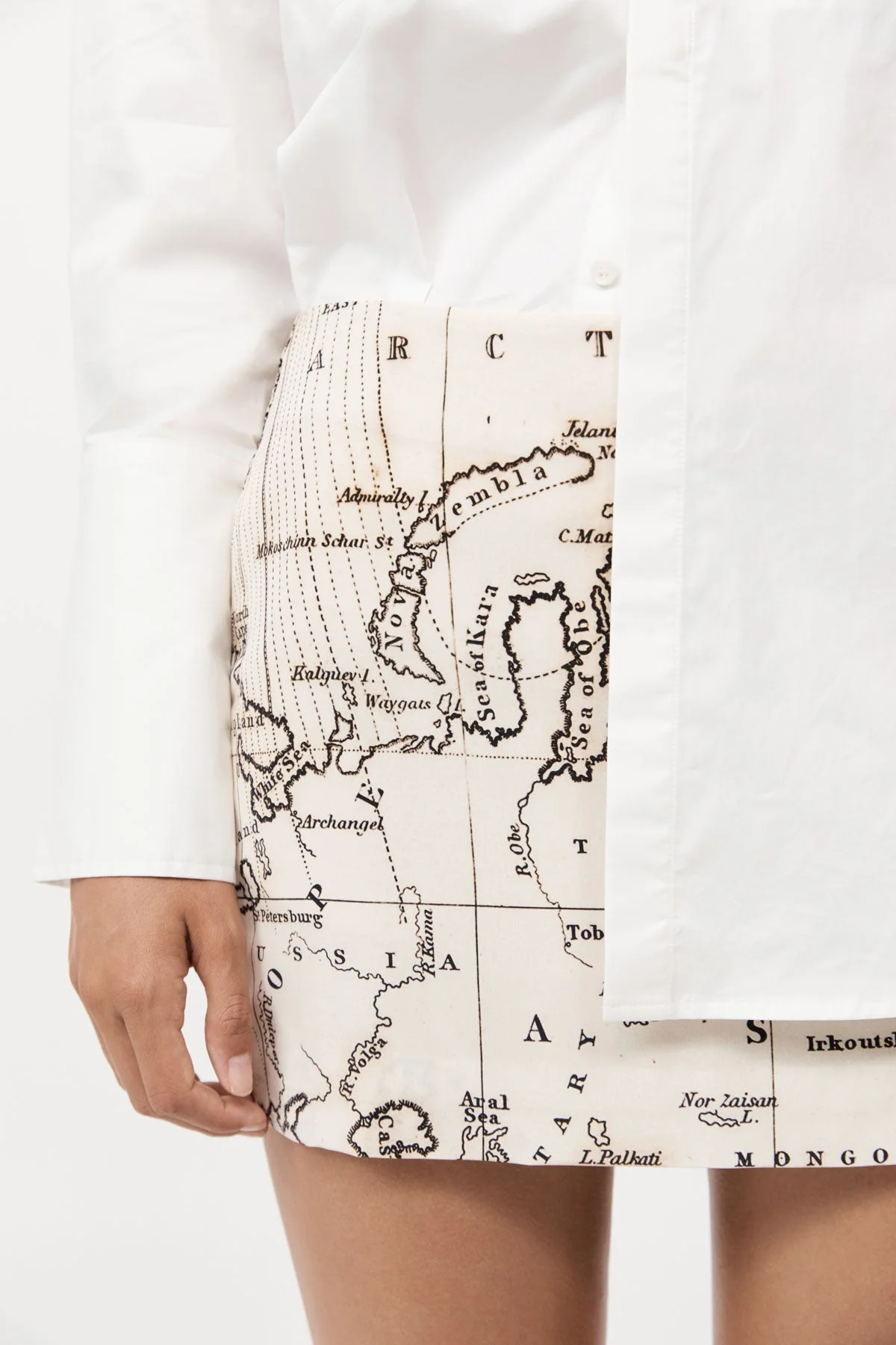 Silk Mini Skirt - Atlas