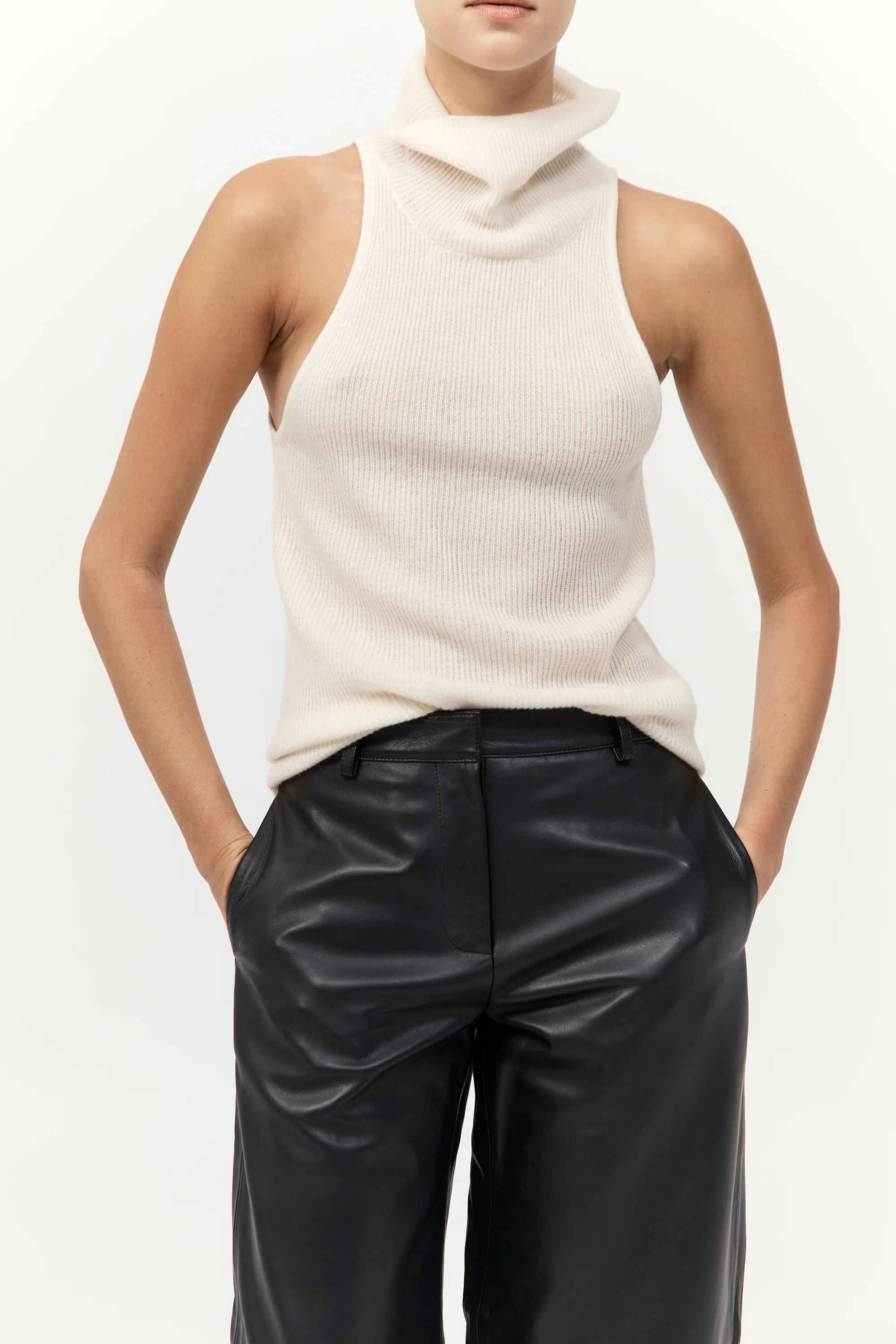 Cashmere Blend Top - Chalk