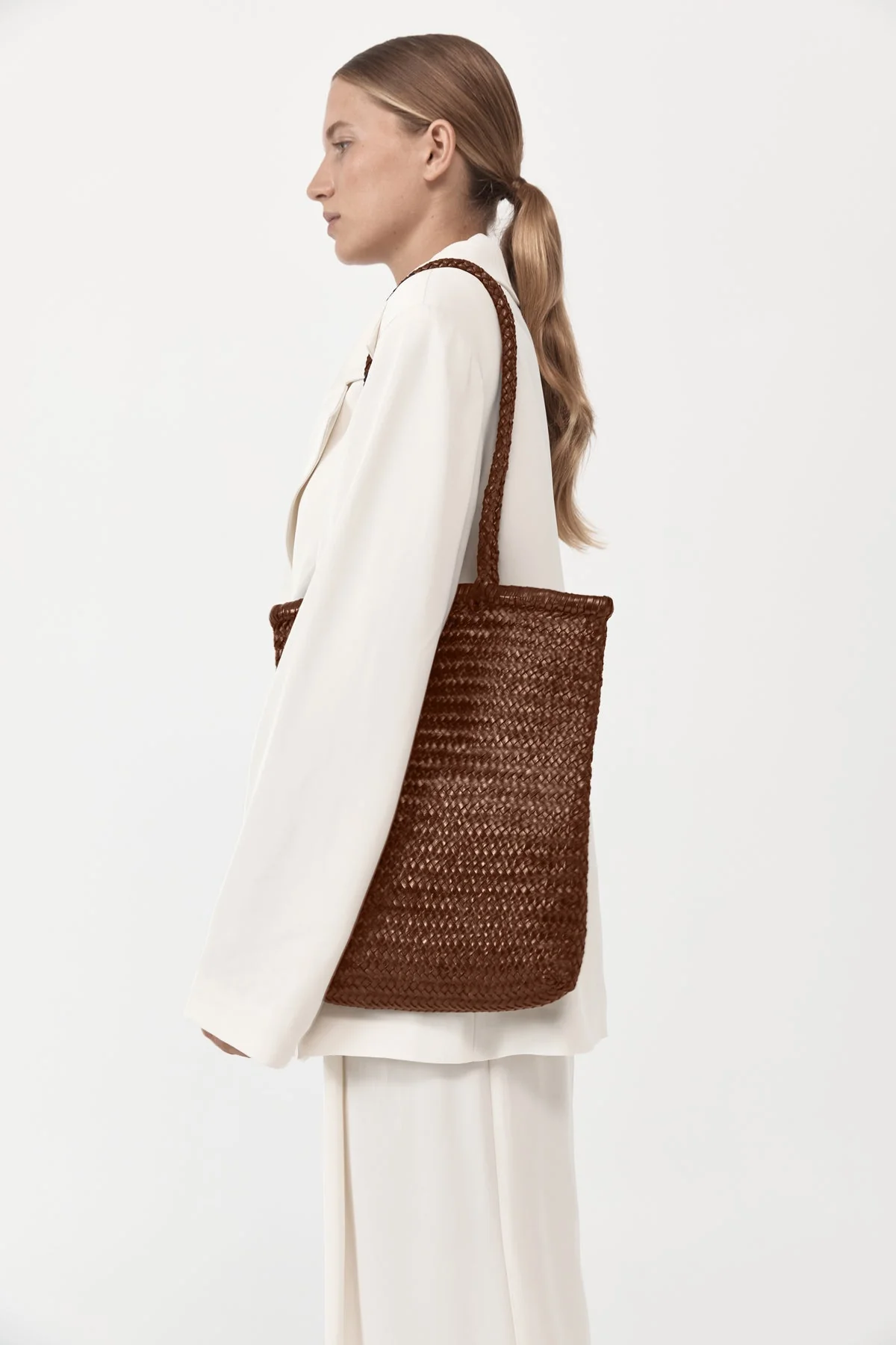 Bagu Woven Tote - Antique Tan