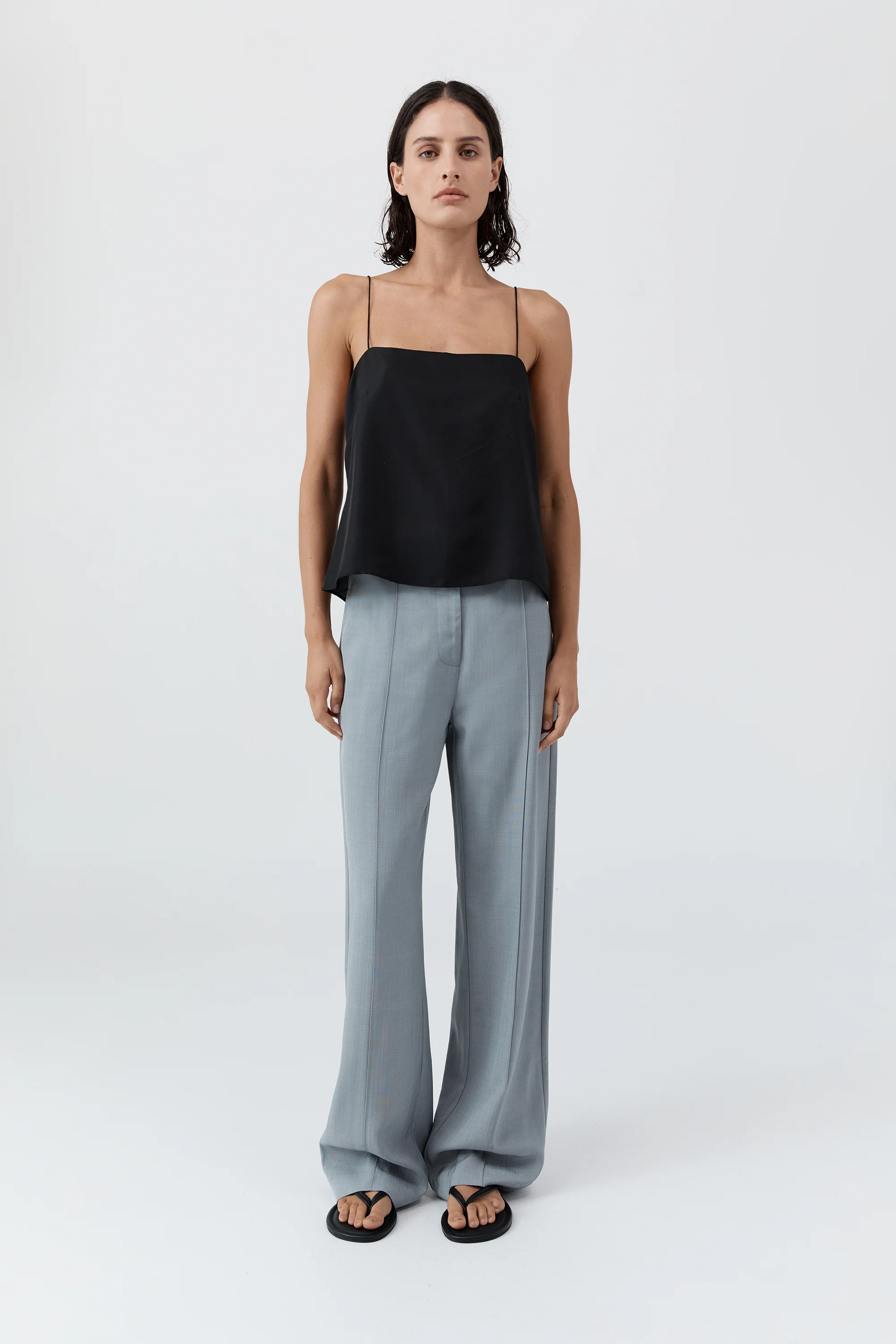 90s Silk Twill Cami - Black