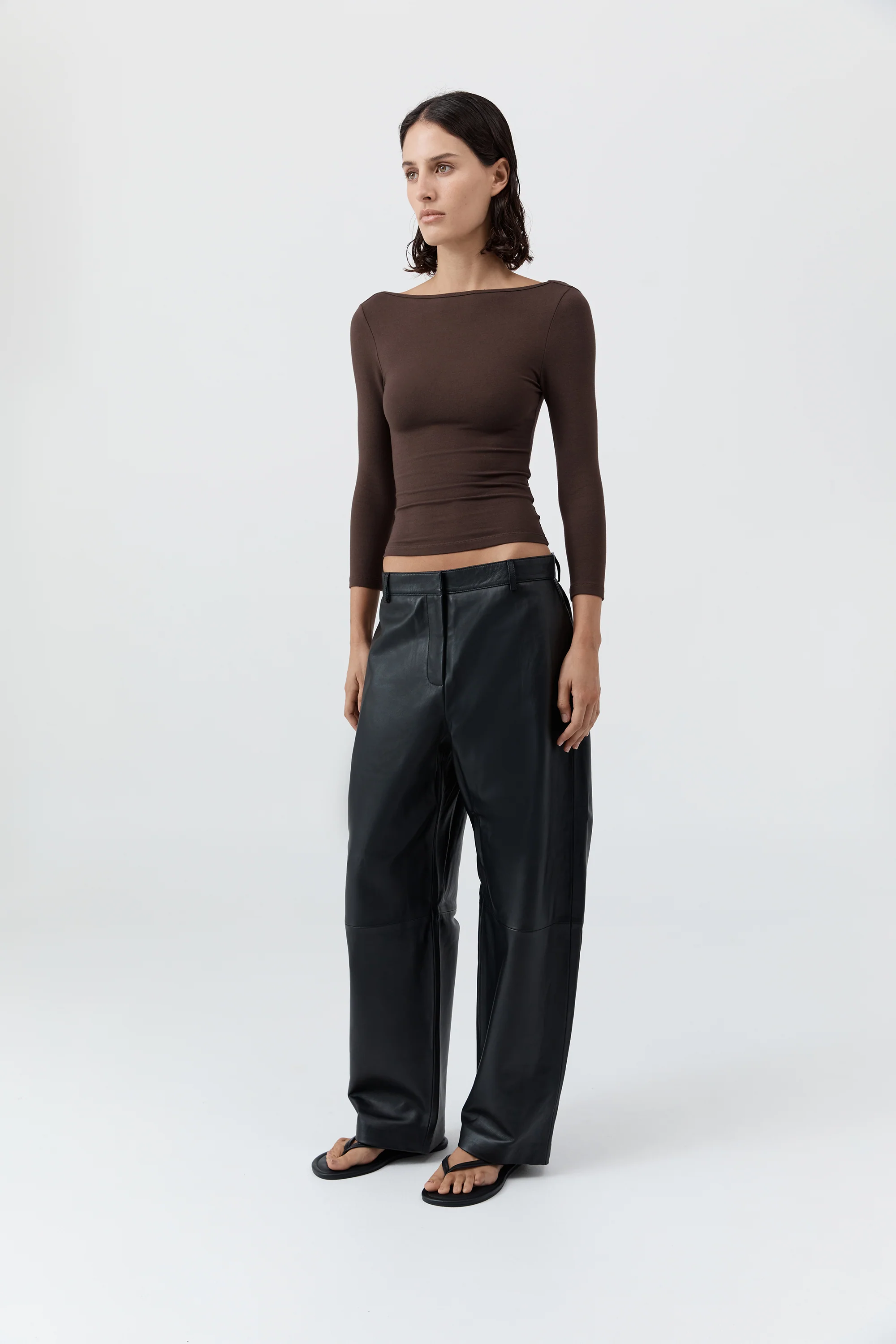 Soft Jersey Ballerina Top - Liqueur