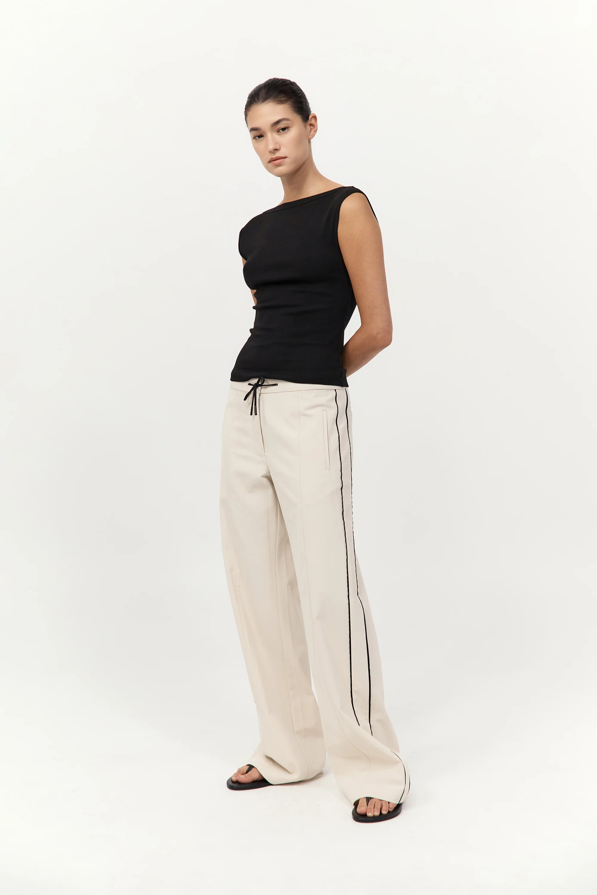 Tailored Track Pants - Putty