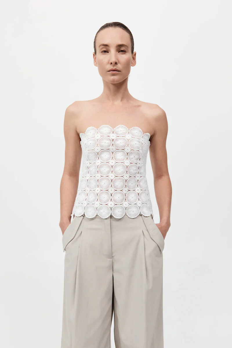 Doily Top - White