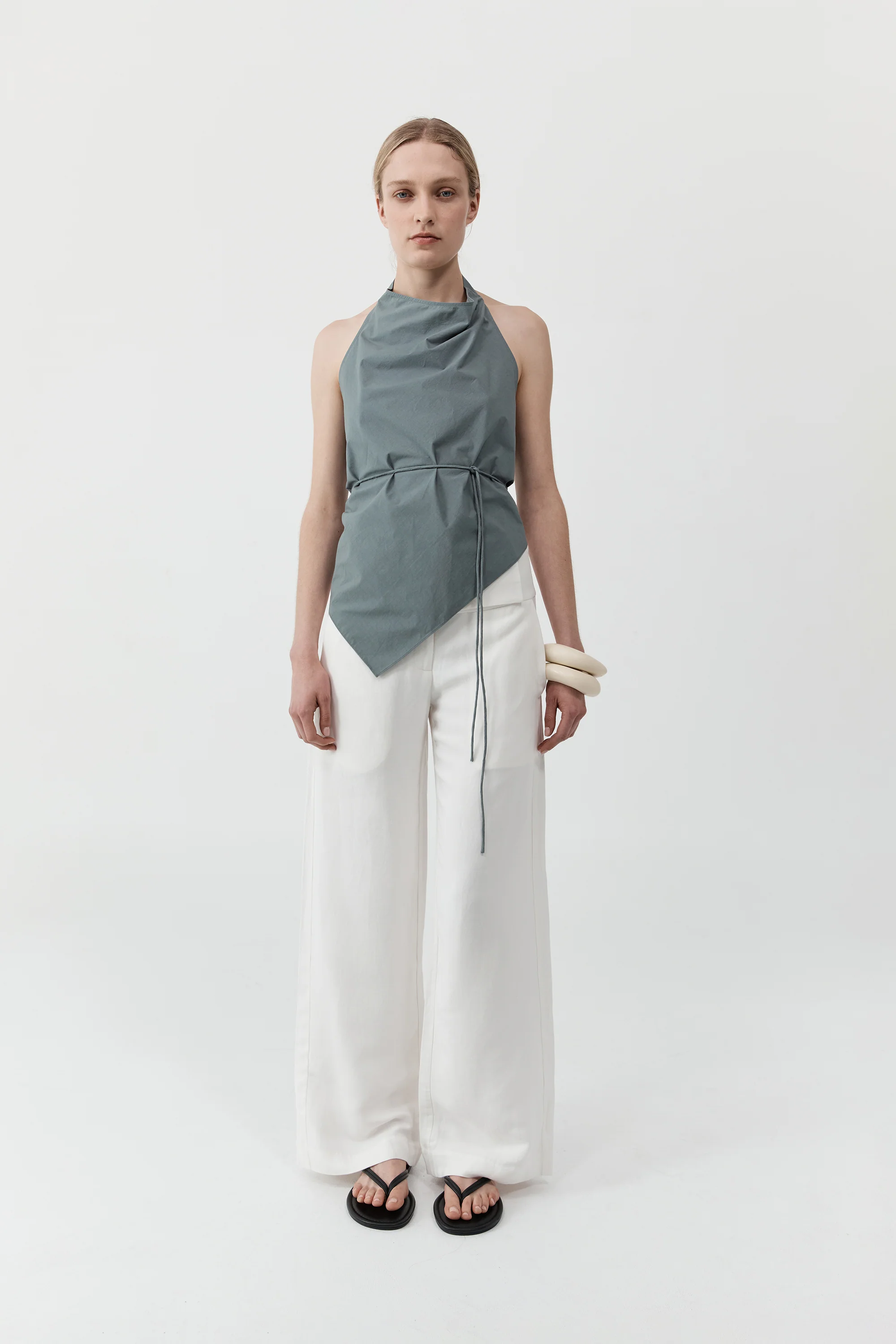 Cotton Tie Top - Stormy Weather