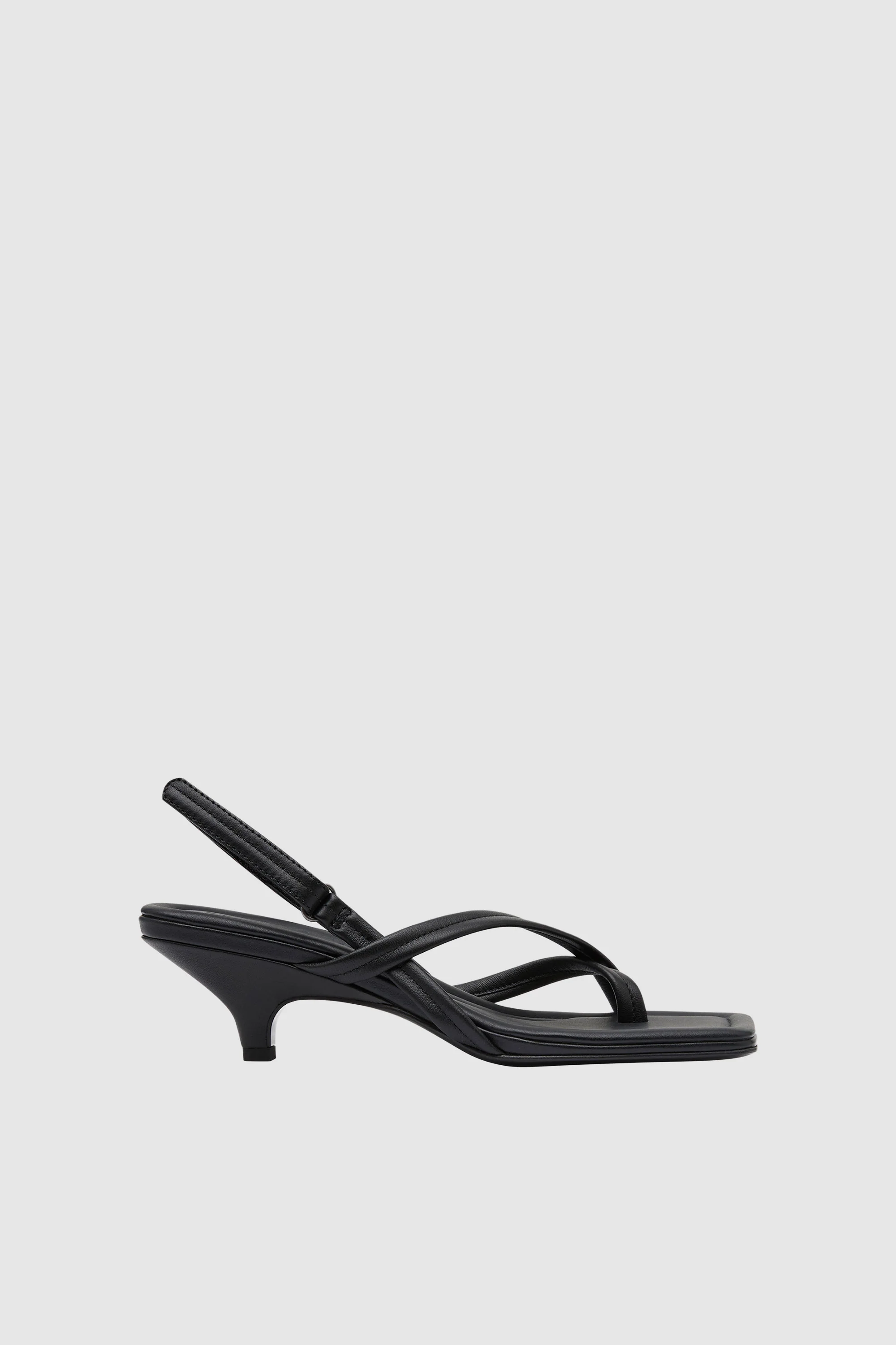 Cross Detail Heel - Black