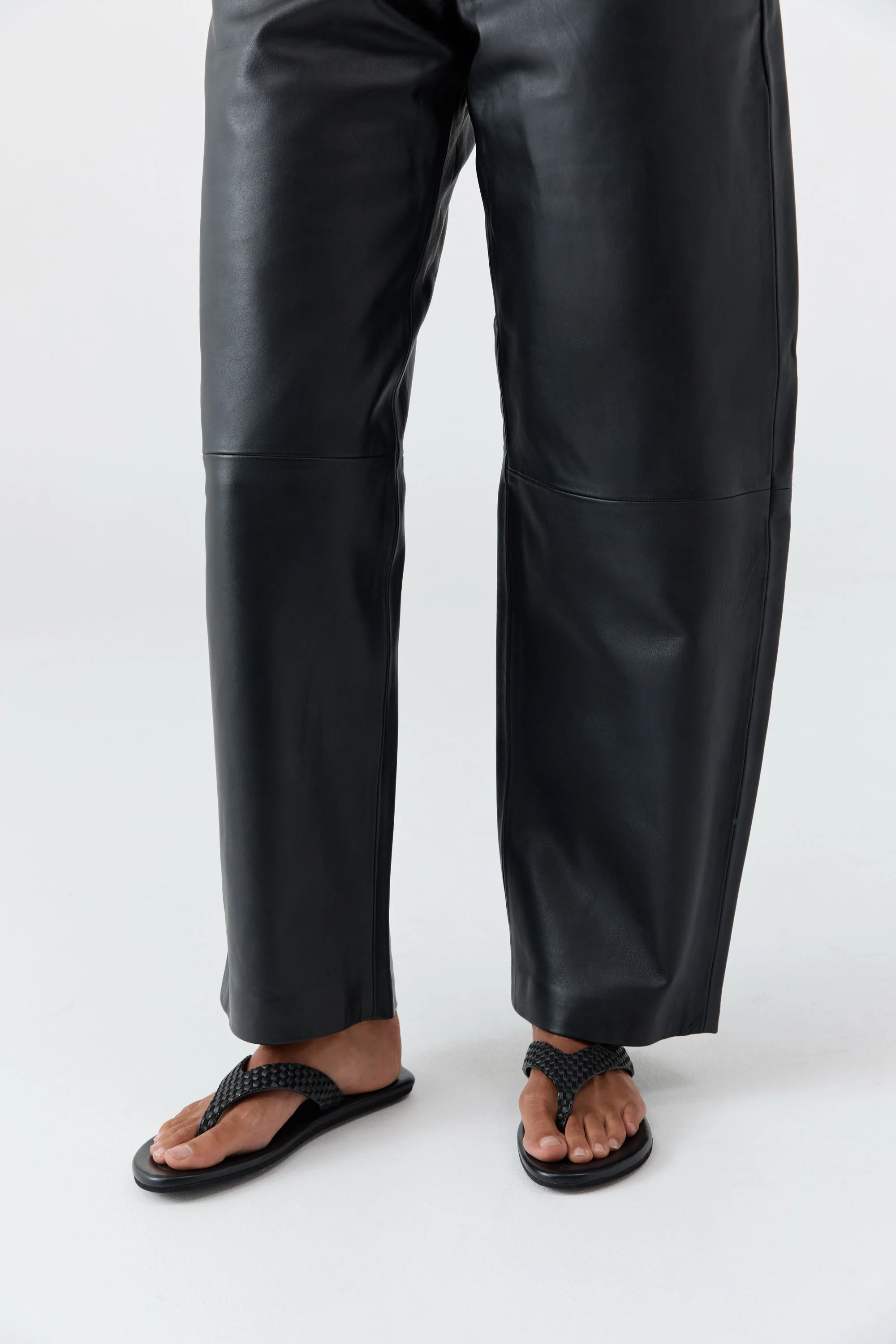 Lattice Weave Thong - Black