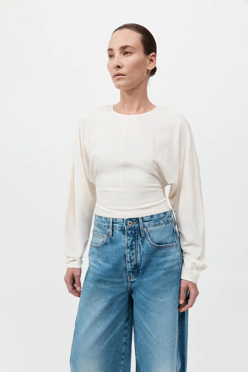 Dolman Sleeve Bodysuit - Off White