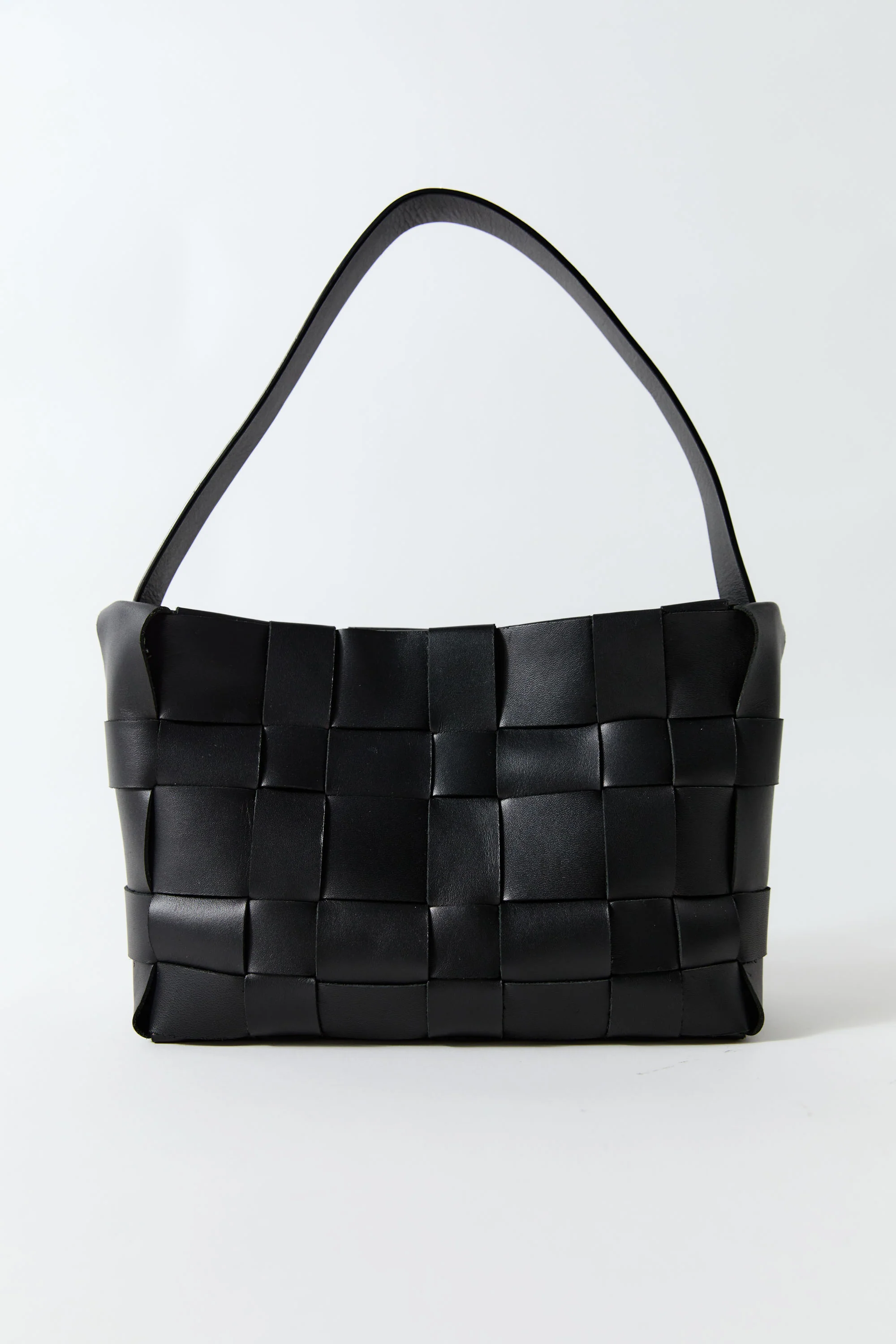 Woven Mini Tote - Black