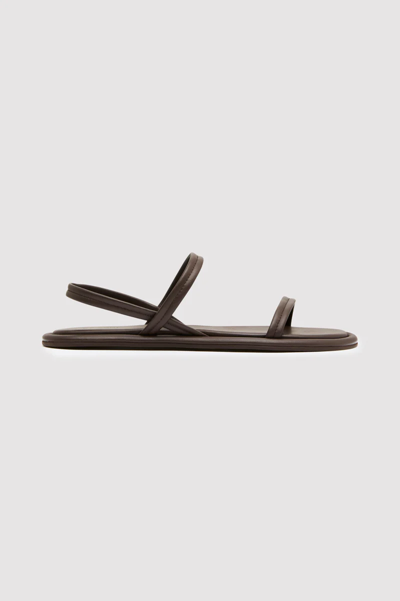 Fine Strap Sandal - Chocolate