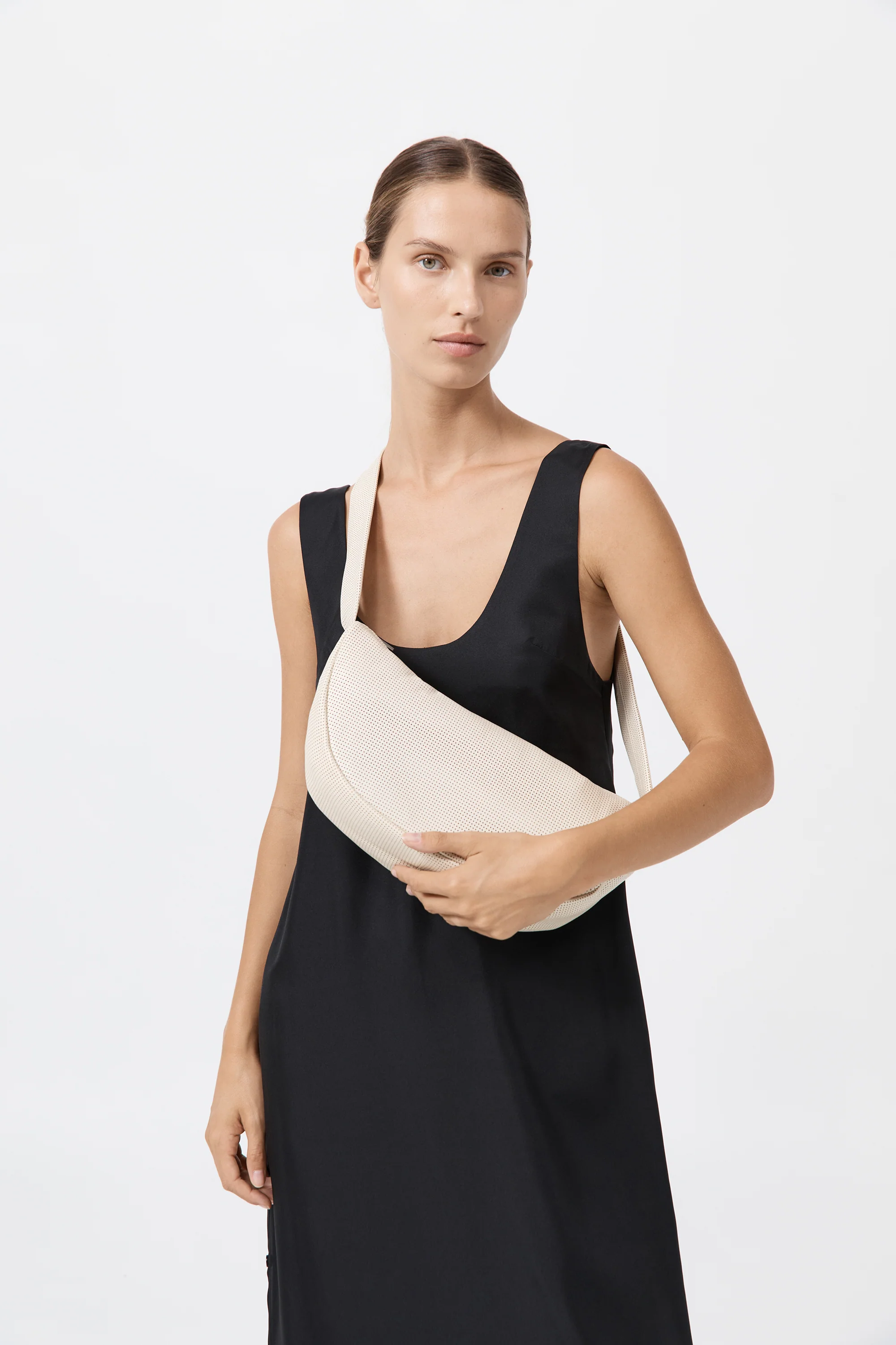 Perforated Crescent Bag - Tofu