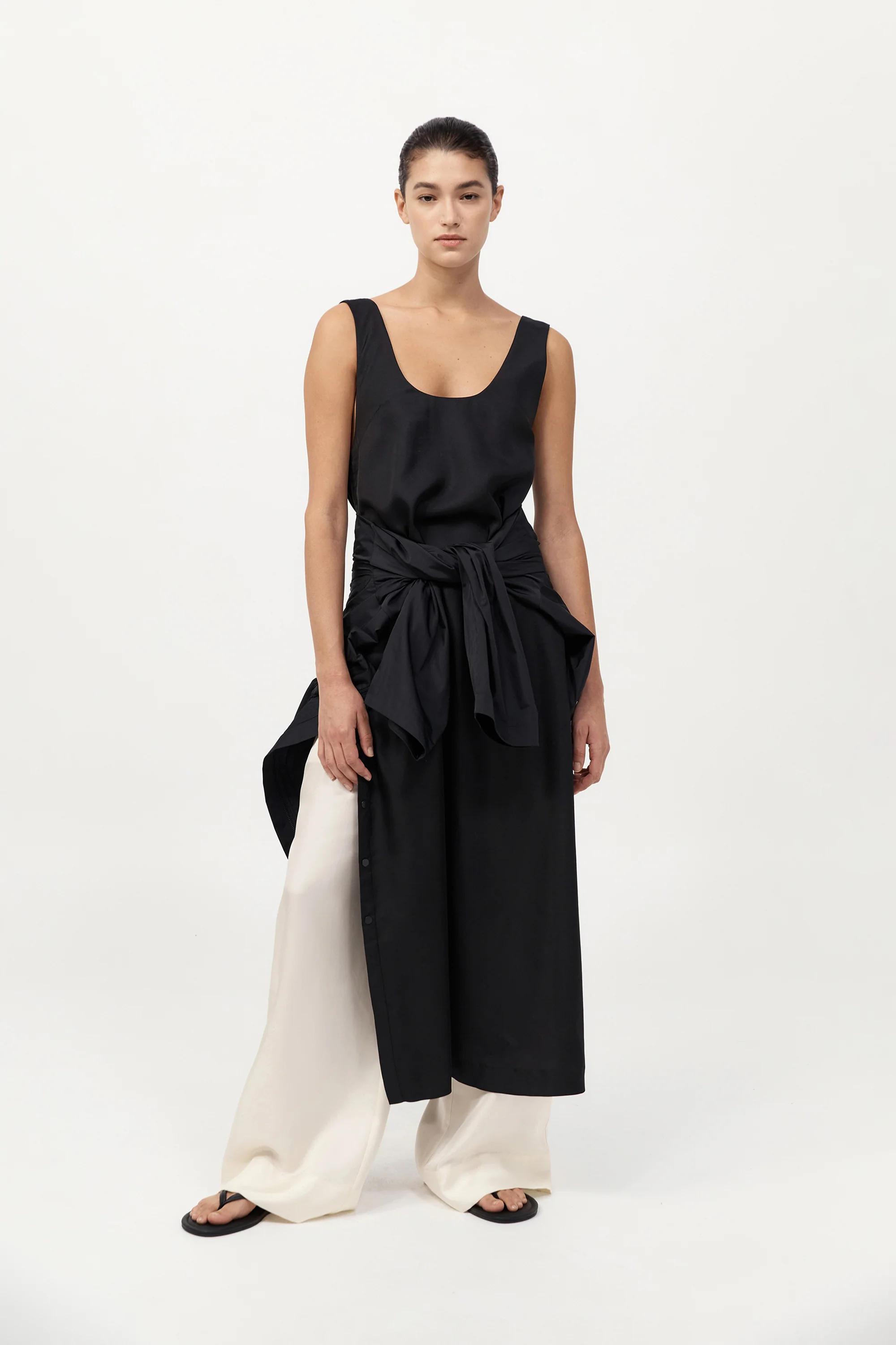 Jordan Button Up Dress - Black