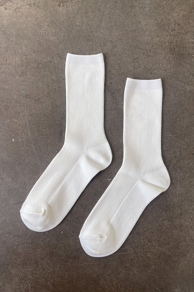 Crisp Step Socks by Le Bon Shoppe - White