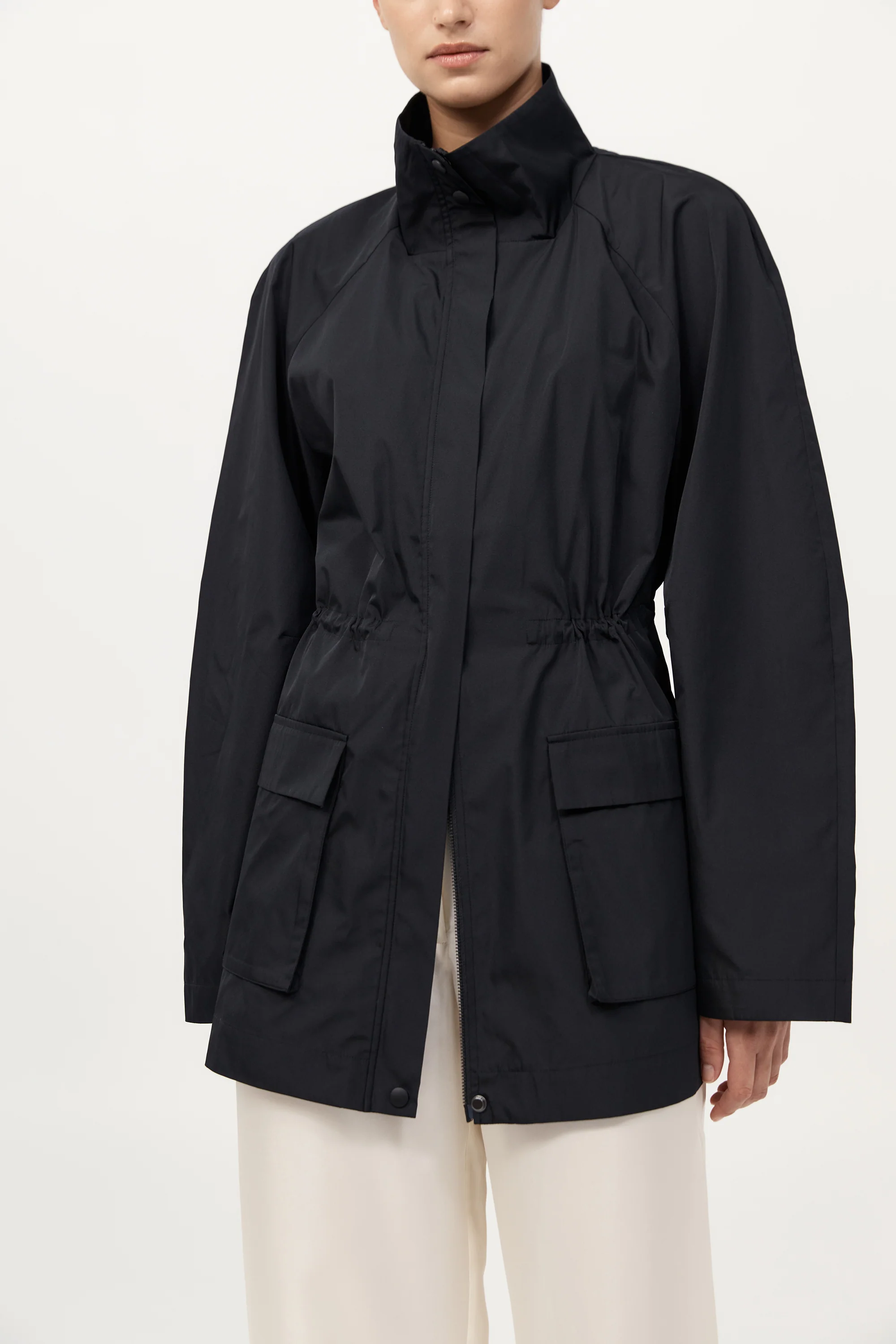 Paper Taffeta Parka - Black