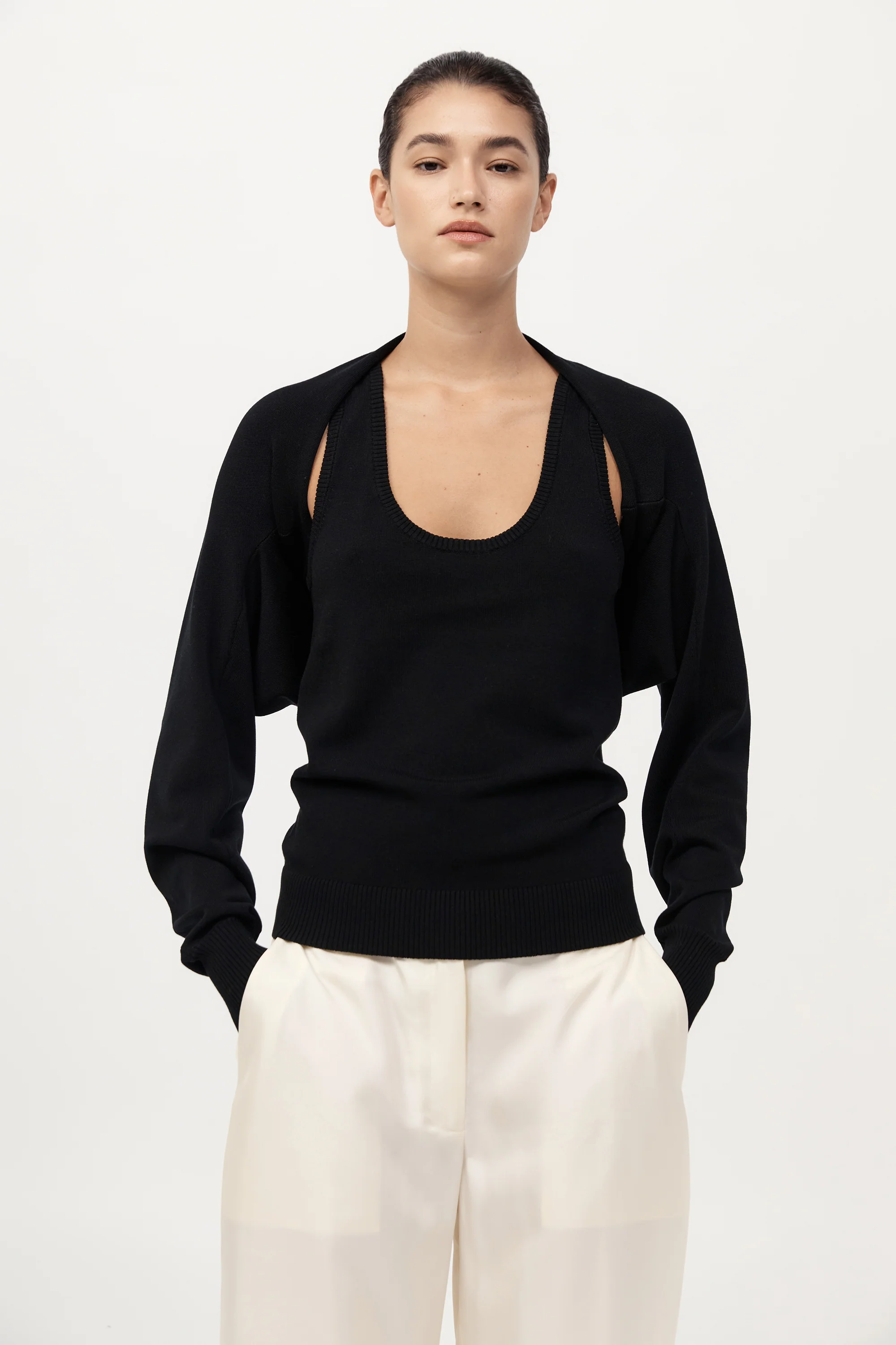 Two Piece Jumper - Black