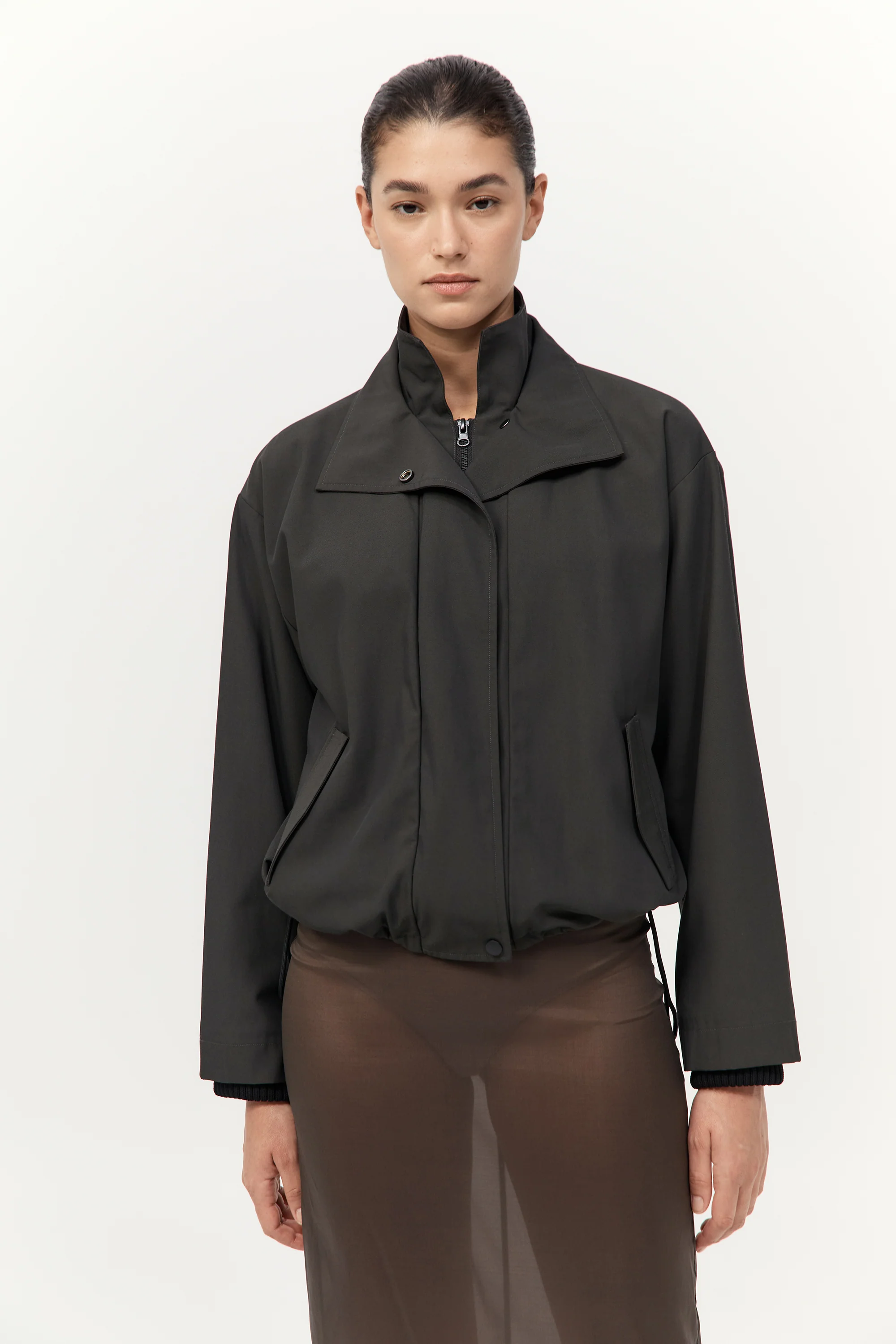 Flight Jacket - Black Olive