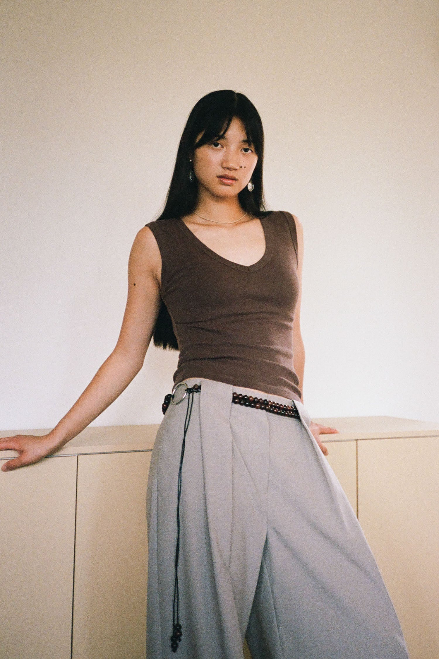 St. Agni x Vermeer Edna Belt - Dark Brown