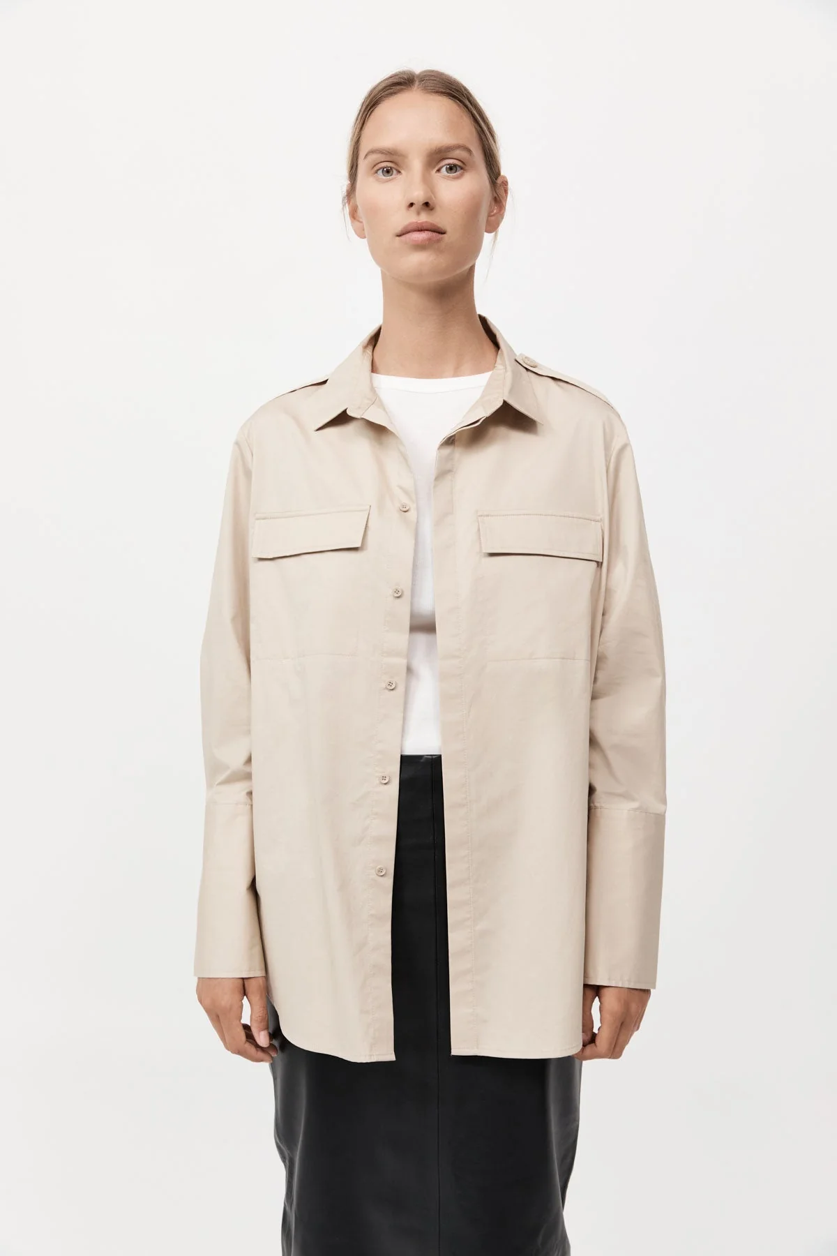 Classic Utility Shirt - Champagne