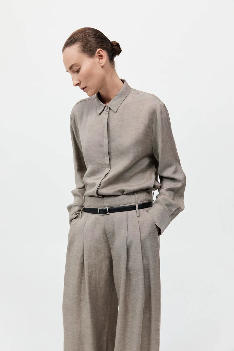 Melange Classic Shirt - Rye